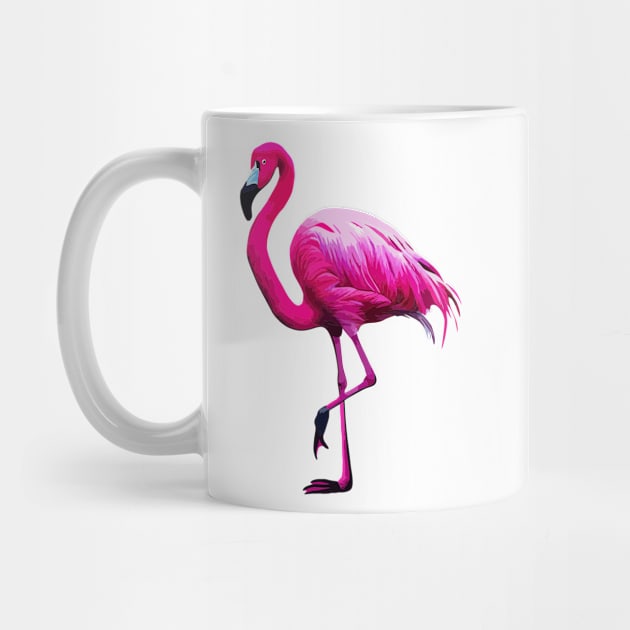 Pink Flamingo by Geminiartstudio